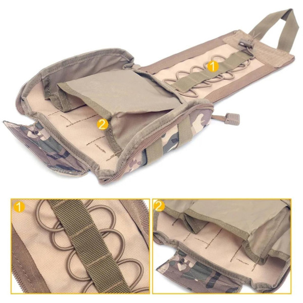 Підсумок IFAK Rip-Away (PRO Series), колір МУЛЬТИКАМ 20x15x5 см, з Кордури 1000D, кріплення MOLLE, PRO-Aptechka